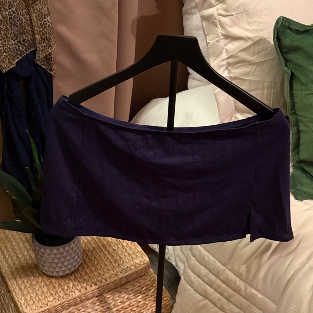 Jantzen Navy Blue Knit Swim Coverup